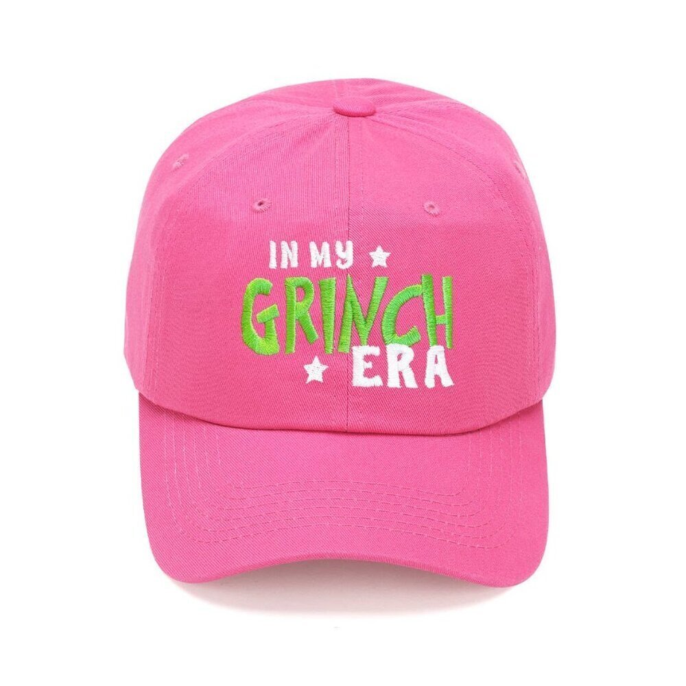 In my Grinch Era Hot Pink Baseball Hat